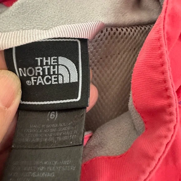 The North Face Kids' Hooded Rain Jacket with Plum Accents - Picture 4 of 4